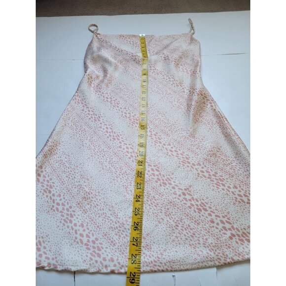 Audrey 3+1 Pink Patterned Adjustable Slip Dress Size S Y2k 90's Party Clubwear - Picture 9 of 10